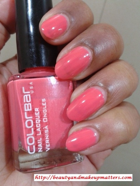 Colorbar-Nail-Lacquer-Autumn-Rose-NOTD