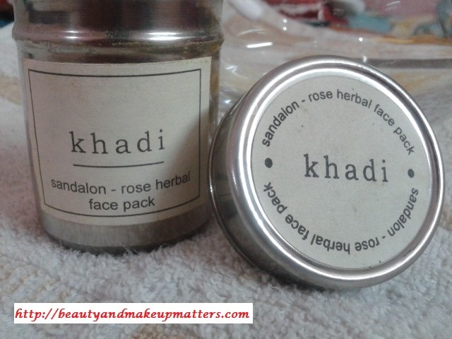 Khadi-Herbals-Sandalon-Rose-Face-Pack-Review