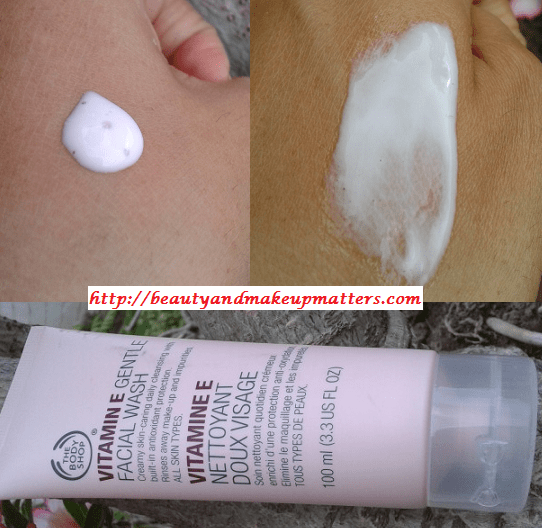The-Body-Shop-Vitamin-E-Gentle-Face-Wash-Swatches