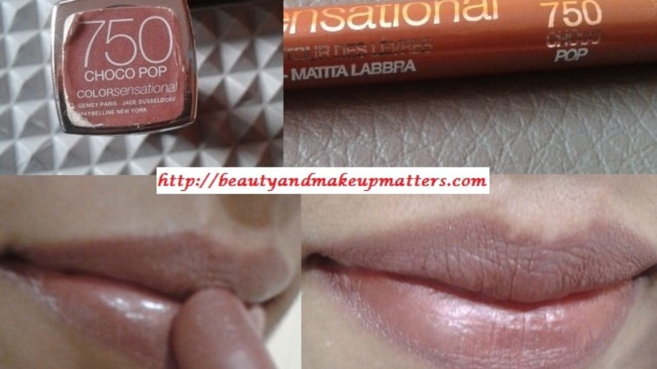 Maybelline Color Sensational Choco Pop – Lipstick and Lip Liner Comparison  - Beauty, Fashion, Lifestyle blog