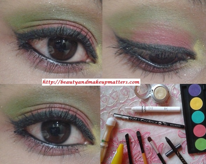 Eye-Makeup-Tutorial-Pink-and-Green-Eyes-Using-Inglot-EyeShadow-Final-Look