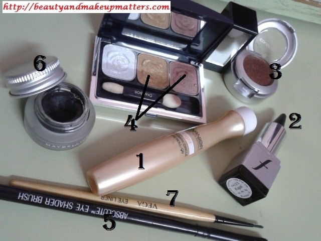 Products-Used-for-Copperish-Brown-Eye-Makeup-Tutorial