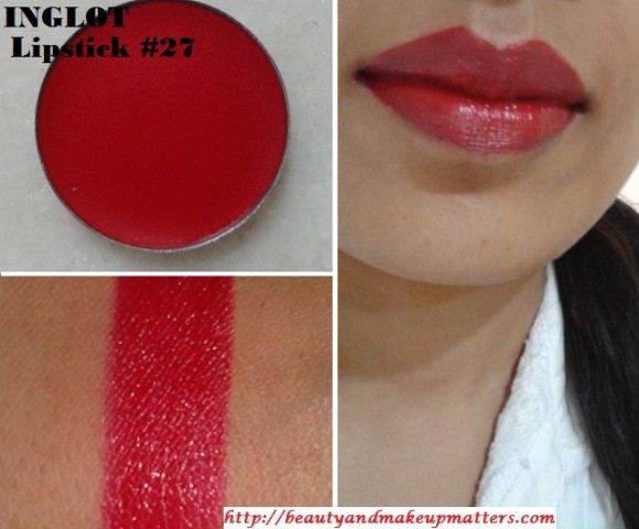 Inglot Freedom System Lipstick 27 Review, Swatch, LOTD - Beauty ...