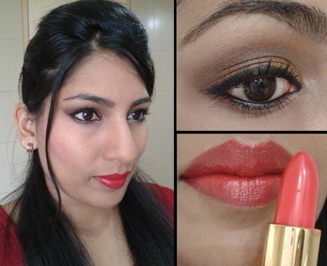 What Am I Wearing Today - Coral Red Lipstick