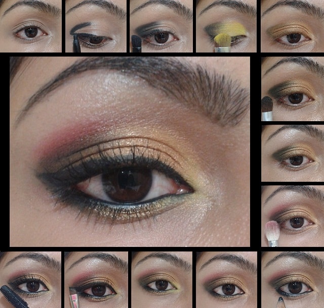 Eye Makeup Tutorial - Golden Pink Eyes