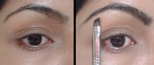 Makeup Tricks - Filling Eyebrows using Angled Liner Brush