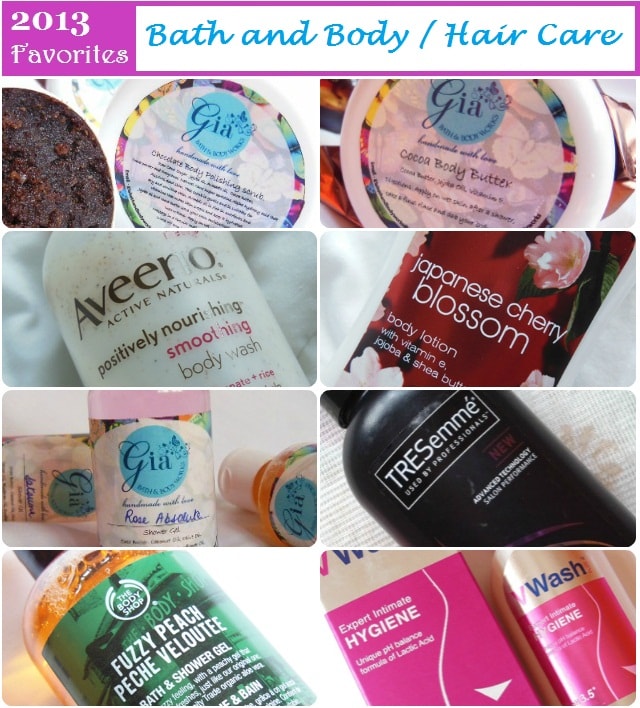 Favorites of 2013 - Bath and Body, Hair Care