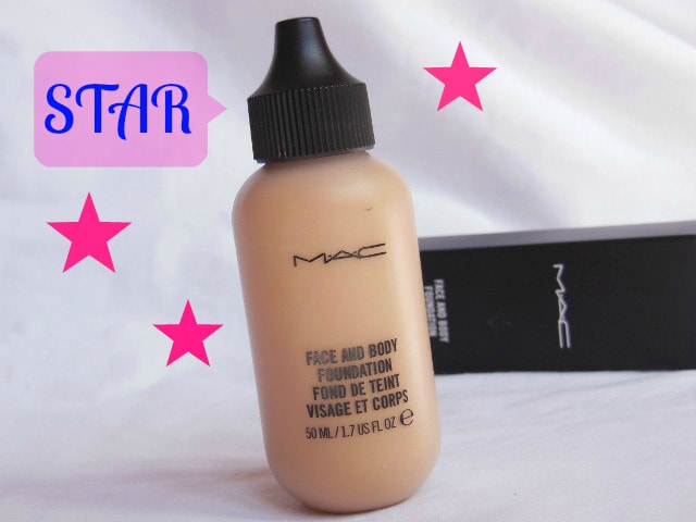 Makeup MarkSheet - Star - Mac Face and Body Foundation