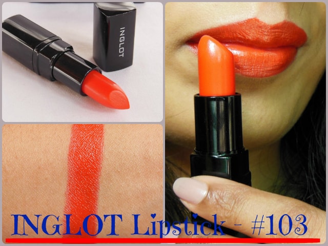 INGLOT Red Lipstick #103 Look