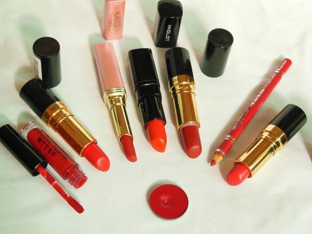 Makeup Muddle - Shades Of red Lipstick