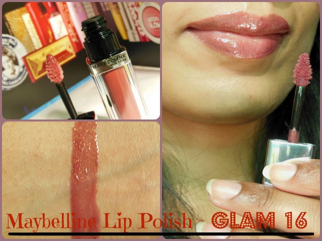 Maybelline Glam 16 Lip Polish Look