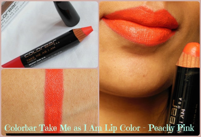 Colorbar Take Me As I Am Lip color Peachy Pink Look