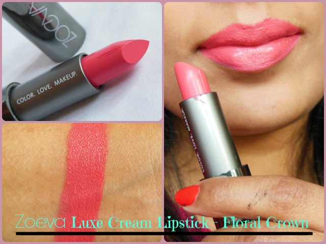 Zoeva Luxe Cream Floral Crown Lipstick LOTD