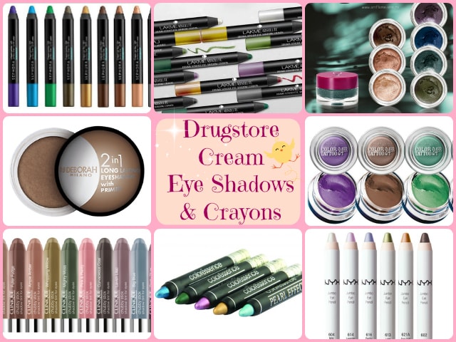 Best Drugstore Cream Eye Shadows and Eye Shadow Crayons