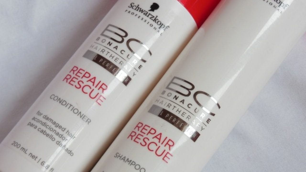 Opstå i stedet sydvest Schwarzkopf BonaCure Repair Rescue Shampoo and Conditioner Review, Swatch -  Beauty, Fashion, Lifestyle blog