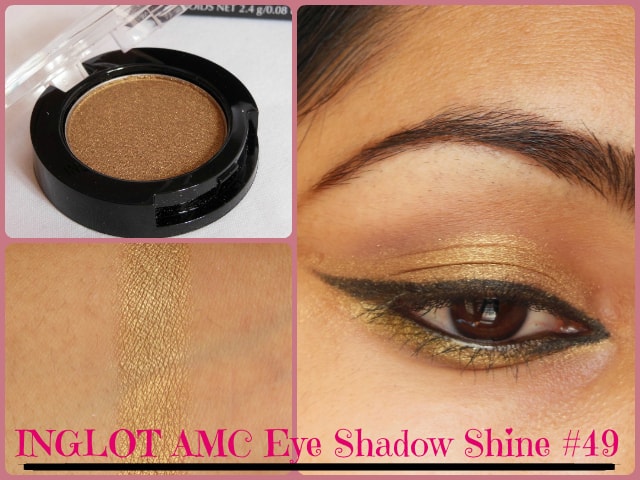 INGLOT AMC Eye Shadow Shine #49 Look