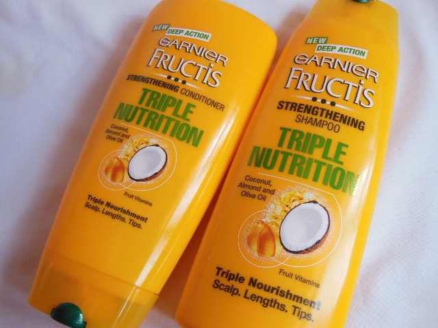 Garnier Fructis Triple Nutrition Strengthening Shampoo and Conditioner Combo