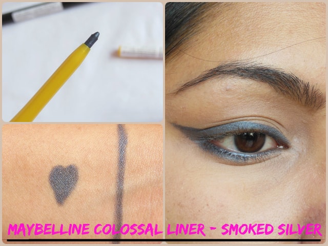 Maybelline Colossal Kohl Smoked Silver Look