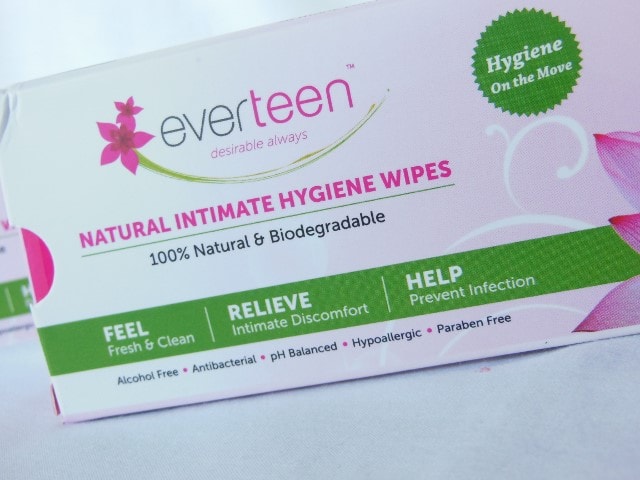 Everteen Natural Intimate Hygiene Wipes Claims