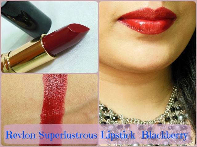 Revlon Superlustrous Black berry Lipstick Look