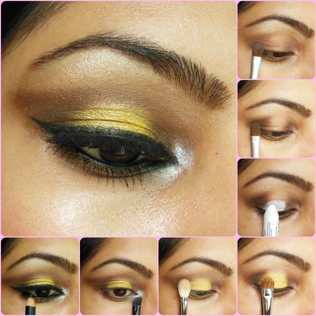Eye Makeup Tutorial - Bronze and Yellow Eyes