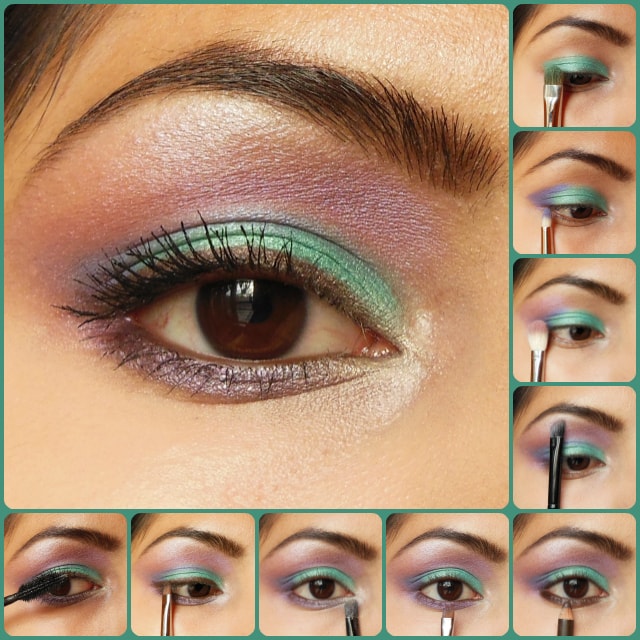 Eye Makeup Tutorial - Green and Purple Kareena Kapoor Inspired Eyes