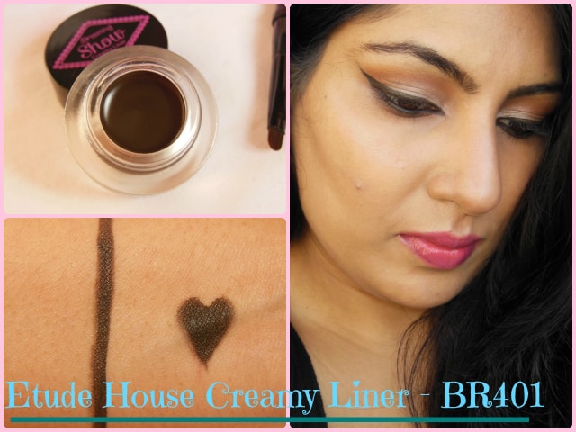 Etude House Drawing Show Creamy Liner BR401 Look