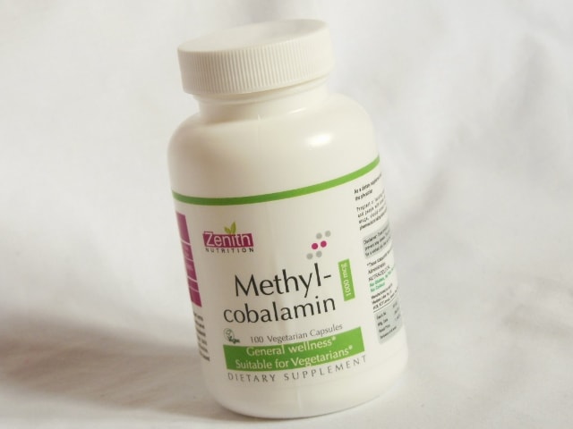 Zenith Nutrition Methylcobalamin Capsules Jar