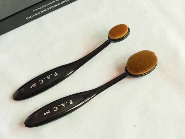 PAC Cosmetics Master Stroke Brush 04 and 05 review