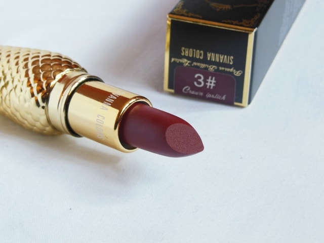 Sivanna Colors Gold Matte Lipstick No. # 3 Shade