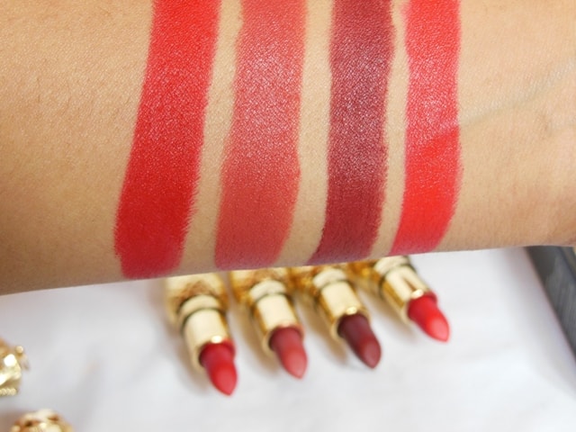 Sivanna Colors Gold Matte Lipstick Swatches