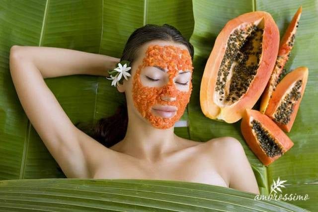 Best Home remedies to Treat Acne Overnight- papaya Face Mask