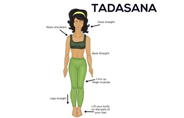 Best Yoga Asanas to reduce Belly Fat - Tadasana