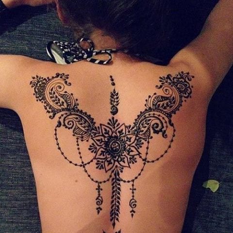 Best heena Tattoo Designs for Back - Jewelery Design