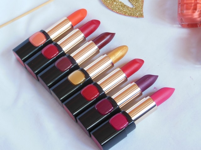 L'Oreal Paris BoldInGold Lipsticks Review