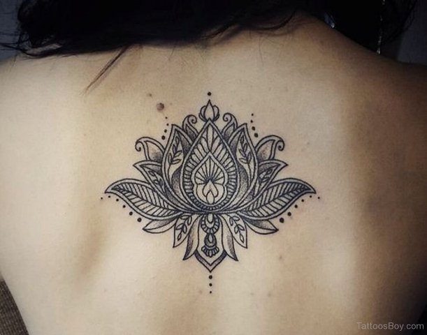 Lotus Tattoo on Back