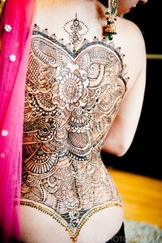 Mandala Full Back Heena Tattoo Design