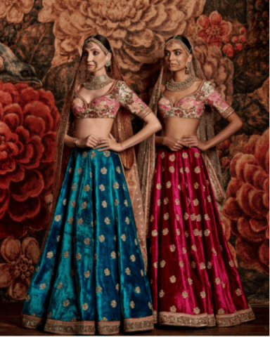 Where to Buy Bridal Lehenga in Delhi - Chandni Chowk sabyasachi-bridal replica