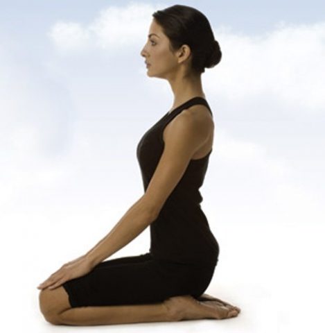 Yoga Poses for Hair Loss - Vajrasana