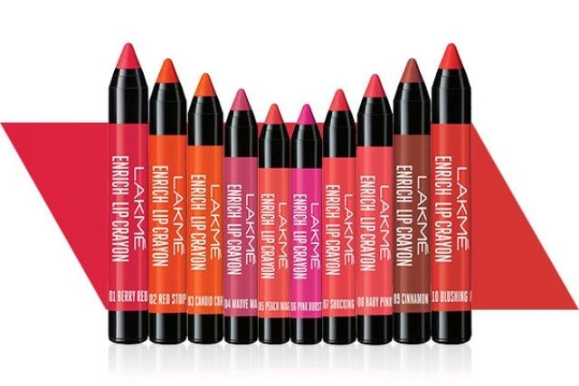 Best Lakme Products - new-lakme-enrich-lip-crayons-shades