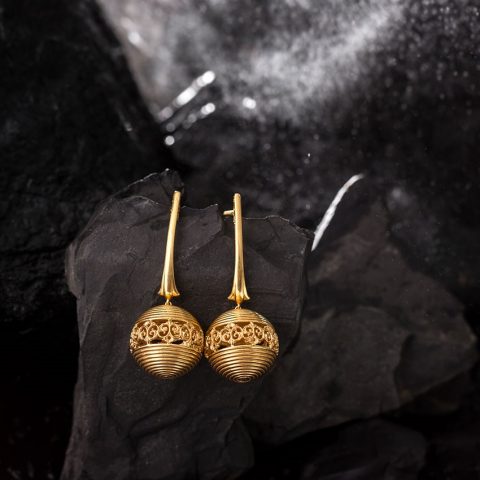 Gold Drop Earrings jewelry- Caratlane