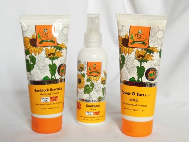 TBC Sun Protection Skincare Range