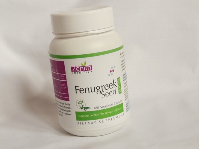 Zenith Nutrition Fenugreek Seed 500mg Supplement Capsules