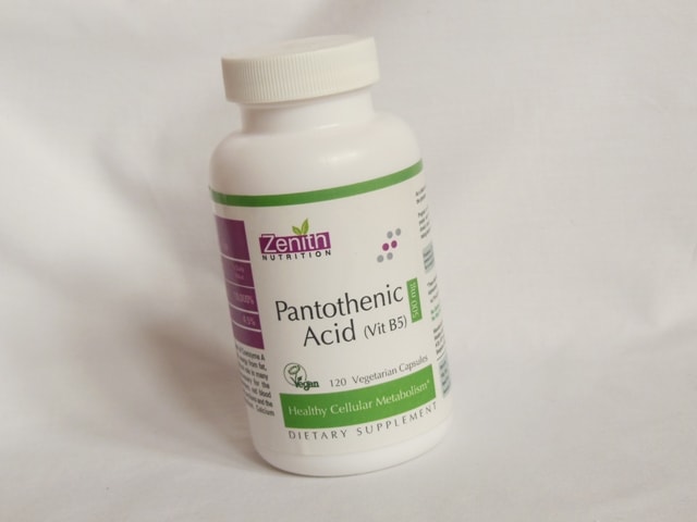 Zenith Nutrition Pantothenic Acid (Vitamin B5), 500mg