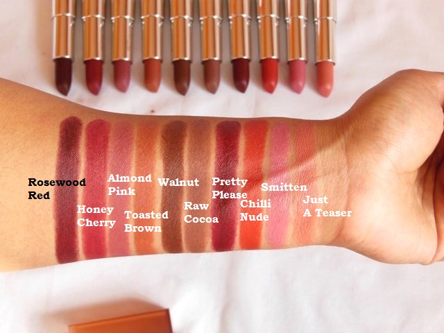Maybelline Inti MAtte Nudes Lipsticks full Collection Swatches